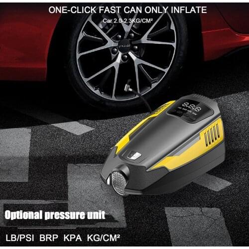 Portable Air Compressor 12V Electric Air Pump LED Lighting Digital Display For Car Tires Portable For Auto Bicycles Motorcycle