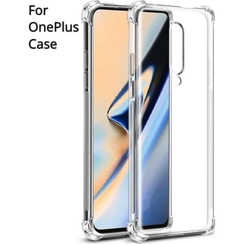 Transparent Case For Oneplus 8 7Pro Soft TPU Cover For Oneplus Nord N100 7T 7 For Oneplus Nord N10 5G 8T 6 Shockproof Phone Case