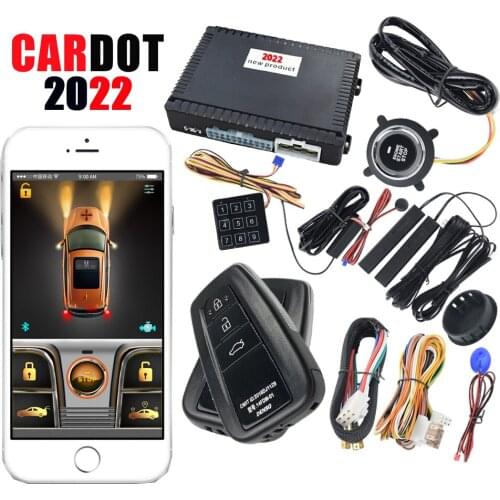 Cardot Remote Push Start Stop Engine Keyless Entry System Smart Car Alarm