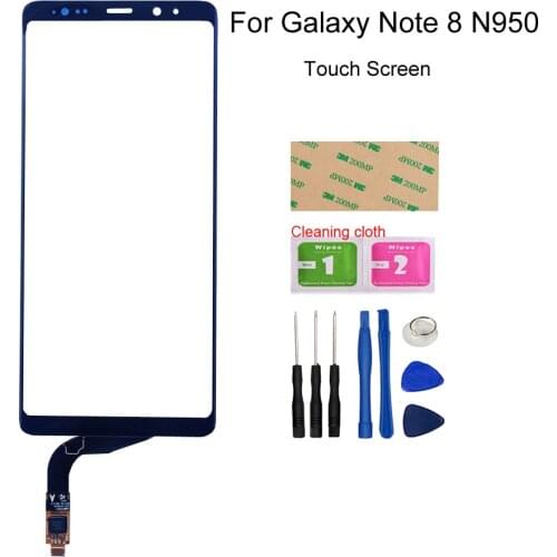 For Samsung Note 8 Glass Touch Sensor Panel For Samsung Galaxy Note 8 Note8 N950 Touch Screen Digitizer Panel Repair Part