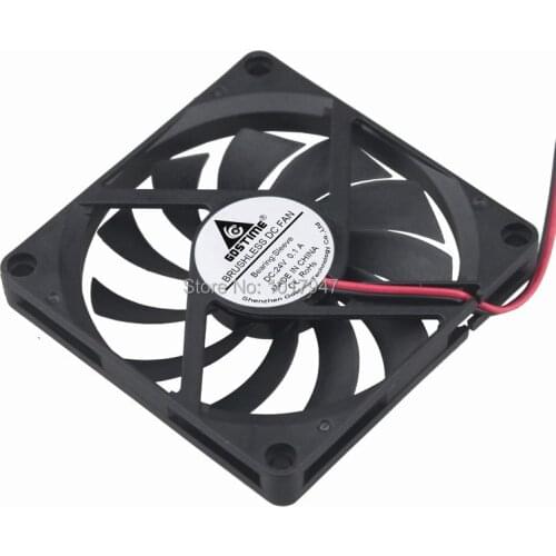 5pieces Lot Gdstime 8cm 80mm x 10mm 24V Brushless Ventilation Cooling Fan