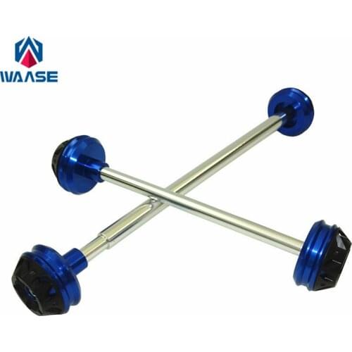Waase Motorcycle Front & Rear Wheel Fork Axle Sliders Cap Crash Protector For Suzuki GSXR1000 K5 K6 K7 K8 2005 2006 2007 2008