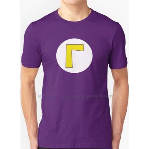 Waluigi Logo L T Shirt T Shirt 100% Pure Cotton Waluigi Super Bros Nintendo Videogames Nintendo Switch Geek Super Smash Bros