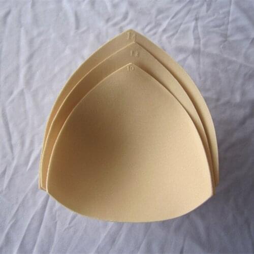 100 Pairs Swimsuit Padding Inserts Clothes Accessories Foam Triangle Sponge Pads Chest Cups Breast Bra Bikini Inserts Chest Pad