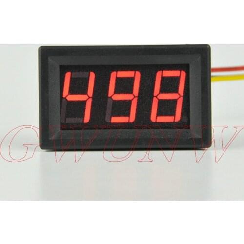 GWUNW BY356V DC 0-500V 3 bit digital voltmeter Panel Meter Voltage Tester Meter