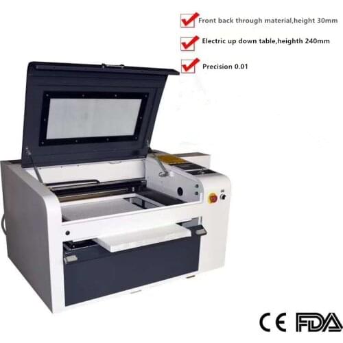 Offline Ruida ZD-4060 6040 80W CNC Laser Cutting Machine ,400X600mm 80w Plywood Laser Cutting Machine