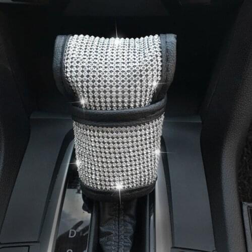 Gear Shift Knob Cover Crystal Rhinestone Diamond Car Styling Auto Accessories Set Series for Girl for Kia Optima K5