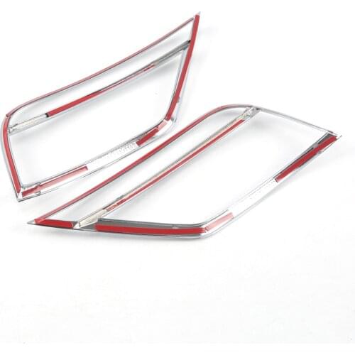 Chrome Rear Reflector Fog Light Lamp Cover For Volkswagen T-Roc T Roc 2018 - 2020 Sticker Frame Accessories