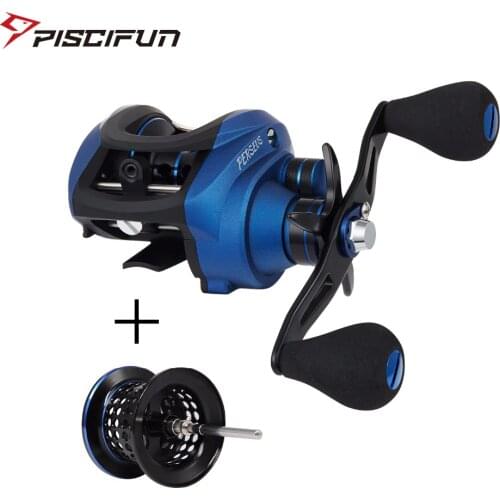 Piscifun Perseus Fishing Reel Extra spool 8.4KG Max Drag Magnetic brake+centrifugal brake Light fishing Baitcasting reel