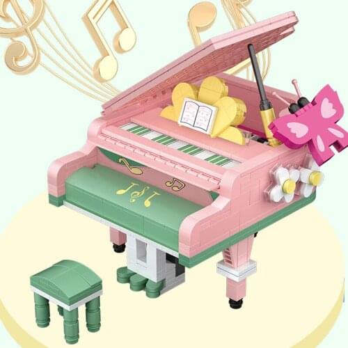 LOZ Friends Mini Blocks Juguetes Bloques Violin Piano DIY Model Girls Xmas Gifts Loz Building Bricks for Kids Educational Toys
