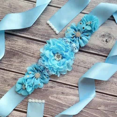 2021 New Baby-to-be Party Pregnant Women Take Photos Show Rose Flower Belt