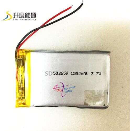 Tablet battery SD503860 503859 Best quality 3.7v 1500mah 503860 rechargeable battery heater