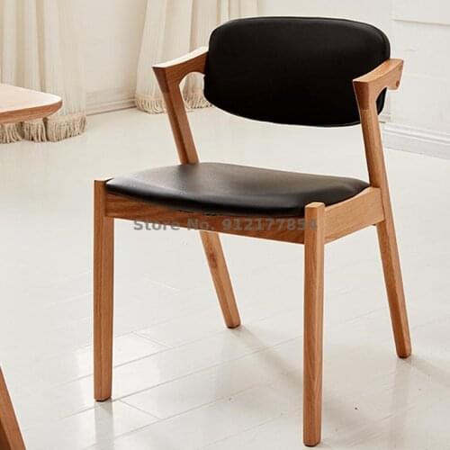 Nordic Book Chair Log Computer Chair Solid Wood Chair Home Office Horn Chair Office Back Chair Dining Chair Stool Y Chair