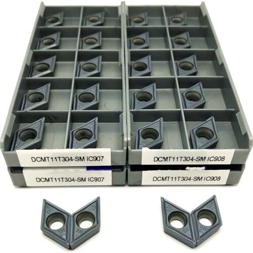 DCMT11T308 SM IC907 DCMT11T308 SM IC908 Carbide insert lathe tool Internal Turning Tool DCMT 11T308 turning insert Cutting tool