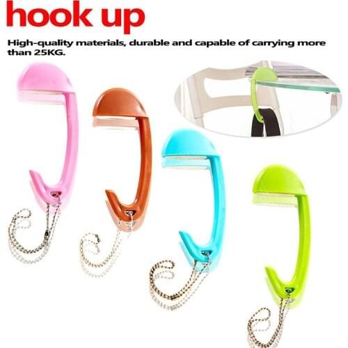1PCS For Hanging Decorative Table Plastic Bag Hook Purse Bag Hooks Handbag Wall Hanger Holder
