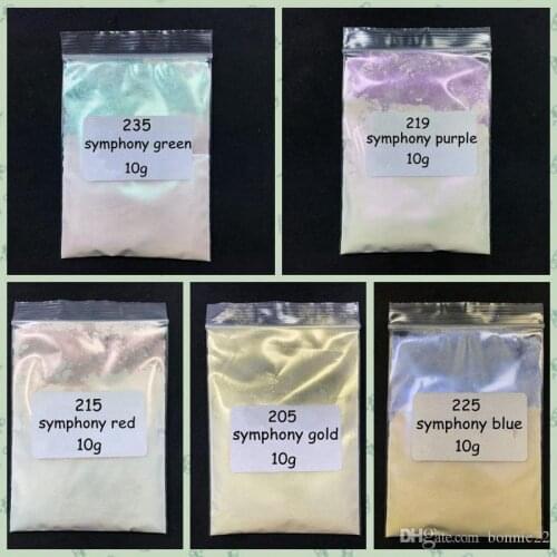10g Pearlescent Pigment White Symphony Mermaid Powder Make UP Eyeshadow Paint Soap Dye Soap Pigment Mica Powder Nail glitter