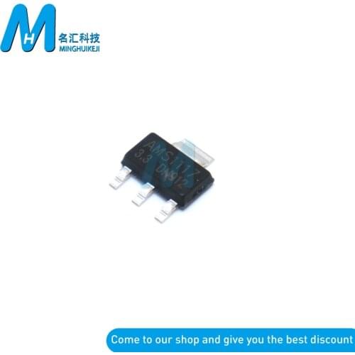 20PCS AMS1117 AMS1117-3.3 AMS1117-ADJ AMS1117-5.0 AMS1117-1.2 AMS1117-1.5 AMS1117-1.8 AMS1117-2.5 1.2V-5V Voltage Regulator