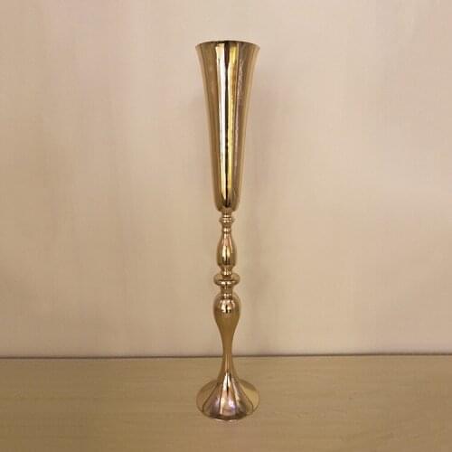 88cm tall wedding metal flower vase rustic wedding decoration table centerpiece slim vases for artificial flower arrangement