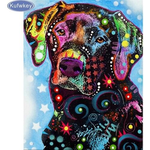 Diamond painting full square animal Cross Stitch"labrador dog"3d diamond Embroidery puzzle painting Rhinestone Mosaic wall Decor