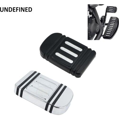Motorcycle Large Brake Pedal Pad Cover Foot Pegs CNC Footrests For Harley Touring Electra Glide Softail Fat Boy Dyna FLD Trike