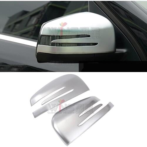 For Mercedes Benz GLE 2012-2016 2017 2018 Coupe SUV W166 ML M class Door Mirror Cover Chrome Matt Silver Car Styling Accessory