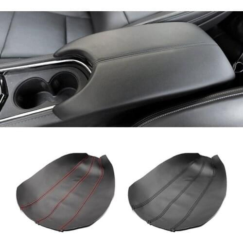 For Cadillac ATS 2013 2014 2015 2016 2017 2018 2019 Microfiber Leather Car Center Control Armrest Box Cover Protective Trim