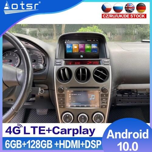 6GB+128GB Car Radio Screen For Mazda 6 2002 2003 2004 2005 - 2008 Android 10 Multimedia DVD Player GPS Navigation Stereo Unit