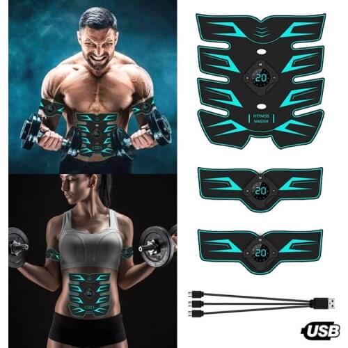 USB Recharge Electric Press Simulator Massager Abdominal Muscle Sports Gym Home Exercise Fitness Equipment Training Apparatus