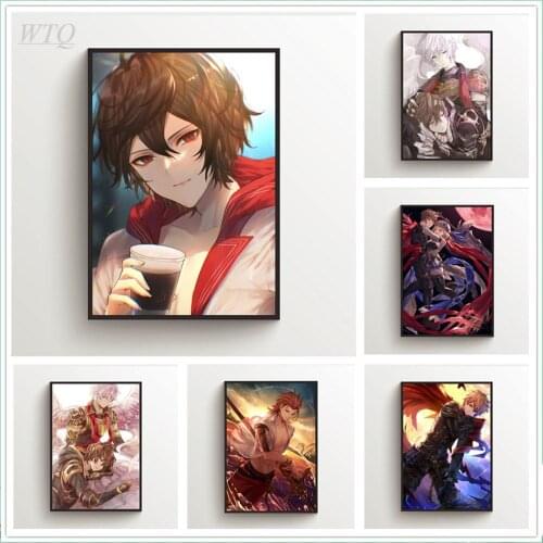 Granblue Fantasy Sandalphon Gran Anime Posters Wall Poster Canvas Painting Posters and Prints Wall Art Picture Home Decoration