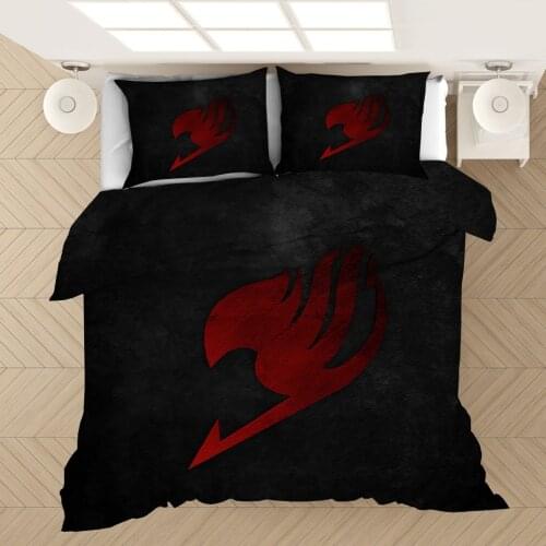 FAIRY TAIL Bedding Set 3D Duvet Cover Sets Japan Anime Comforter Bedding Sets FAIRY TAIL Bedclothes (NO Sheet) AYR