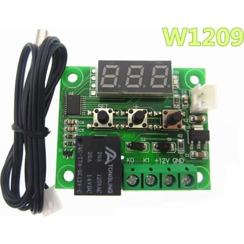 1pcs W1209 Mini thermostat Temperature controller Incubation thermostat temperature control switch