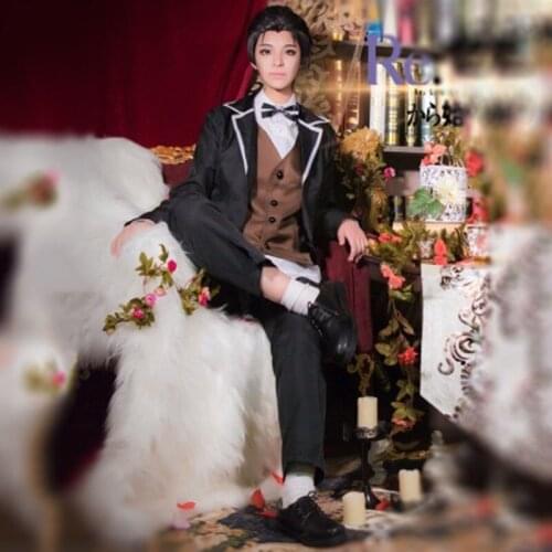 Japanese Anime Re:Life in a different world from zero cosplay Natsuki Subaru/mao cos Halloween party Unisex daily Suit costume