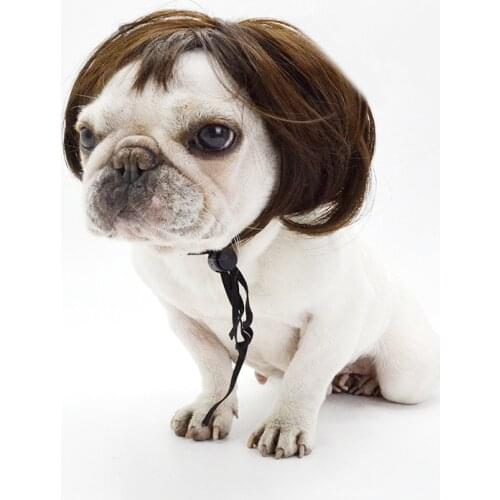 Hot-selling pet wigs cats and dogs role-playing props wigs headdress hair accessories transformation clothing pet supplies