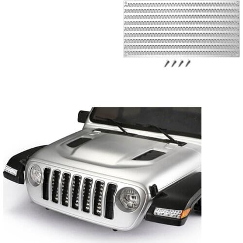 Metal Mesh Grilles Intake Simulation Intake Hood Radiator Box for AXIAL SCX10 III RC Car Decoration Parts