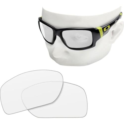 OOWLIT Replacement Lenses of HD Clear for-Oakley Big Taco OO9173 Sunglasses