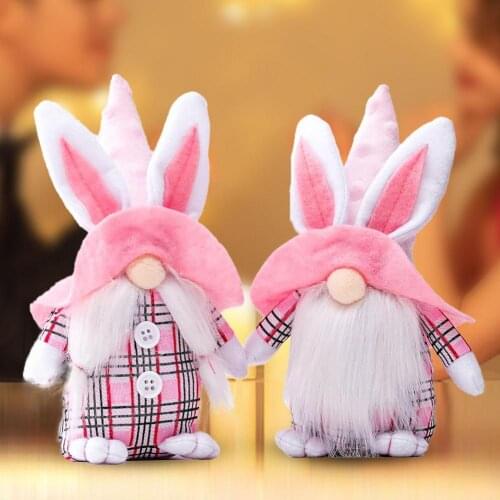 Easter Plush Doll Faceless Souvenir Plush Doll Easter Gift for Home Figurine Exquisite Creative Fabric Easter Decor Supplies