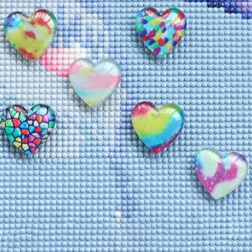 Portable Simple Non-slip Heart Shape Rhinestone Painting Tool Drawing Fixer Accessory DIY Handmade Decor Sewing Accessories