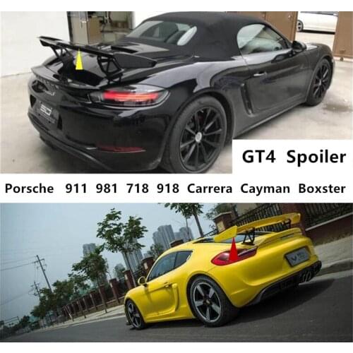 Spoiler For Porsche 911 981 718 918 Carrera Cayman Boxster 2006-2020 High Quality Carbon Fiber & FRP Primer Wing Lip Spoilers