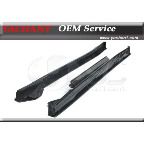 FRP Fiber Glass VS '13 Ver. Style Side Skirt with Carbon Underboard Fit For 2008-2014 R35 GTR CBA DBA