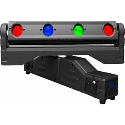 Flight Case Packing Brighter Led Beam 4x10W RGBW 4in1 Infinite Rotation 70W Moving Head Beam DMX Effect Bar Events Light