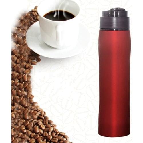 Double Wall Stainless Steel Thermos Coffee Maker French Press Kettle Portable Outdoor Travel Cold Brew Espresso Coffe Vacuum Cup