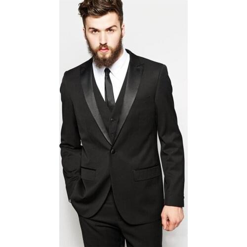 High Quality Mens Suits Groom Tuxedos Groomsmen Wedding Party Dinner Best Man Suits Blazer (Jacket+Pants+Vest+Tie) NO:1051