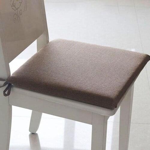 Japanese Linen Cushion Breathable Office Chair Cushion Handmade Washable Seat Cushions Slow Rebound Thick Durable Home Textiles