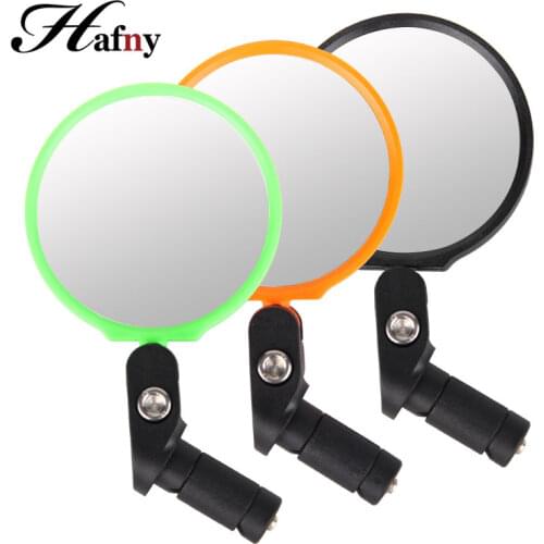 Hafny Flexible Bike Mirrors Clear Rear View Bicycle Mirror Handlebar End Back Eye Safety Mirror For E-bike MTB Road Bike Mirror