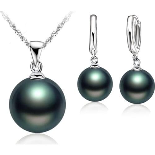 Top Quality Real freshwater pearl jewelry set women,natural pearl sets 925 Sterling Silver jewelry girl birthday gift