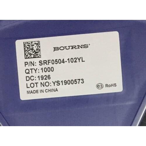 SRF0504-102Y Chip common mode filter inductor BOURNS 5*4.8*4.8 2.7UH 1000R 1.5A
