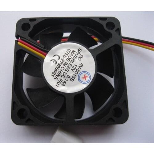 15 pcs Brushless DC Cooling Fan 7 Blade 12V 5015S 50x50x15mm 3 Wires Sleeve-bearing