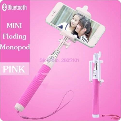 By dhl or ems 50 pieces Floding 2 in 1 Wireless Bluetooth Selfie Stick Tripod Handheld Monopod For Iphone Android Smart Phone
