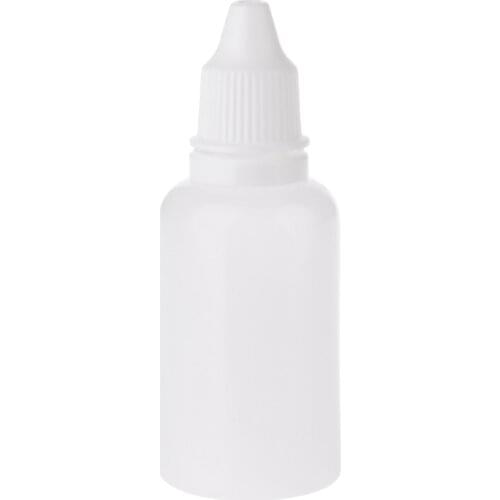 5ml-30ml Needle Tip Empty Plastic Squeezable Liquid Dropper White Bottles Case