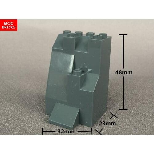 50pcs/lot MOC Bricks DIY S557 and S559 Dark Gray Hill Mountain Rockery Stone Rock Educational Building Blocks Figure Kids Gifts